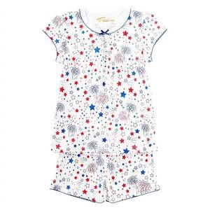 NEW PETIDOUX kids' pima short pajamas in celebration